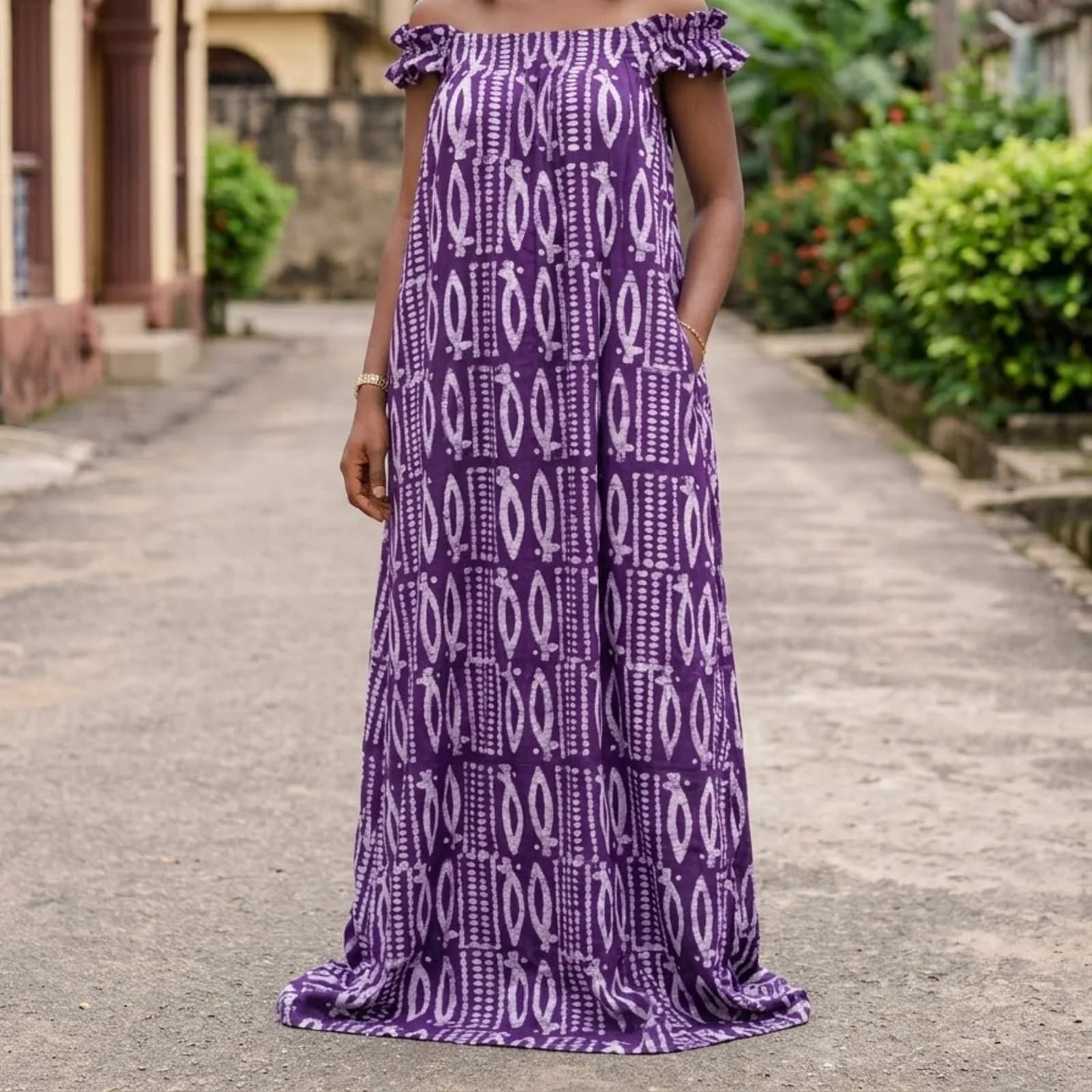 Maxi Adire dress